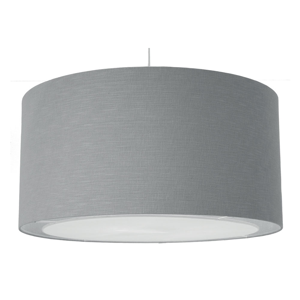 Lino Drum Ceiling Shade Grey